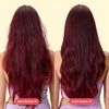 modelos com cabelo ondulado dourado usando o protetor capilar leave-in ollie